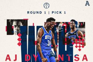 实至名归⭐NBA选秀：奇才用状元签签下AJ·迪班萨