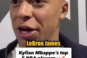姆巴佩评现役NBA前五球员：詹、杜、字母、东契奇、塔图姆