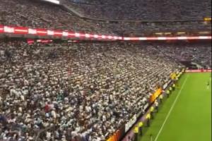 盛况空前！超9万人观看阿根廷热身赛，下半场齐声呐喊：我们要梅西！