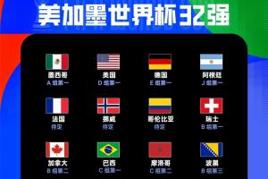 世界杯12/32球队晋级：巴西、摩洛哥成功晋级，波黑小组第三名出线