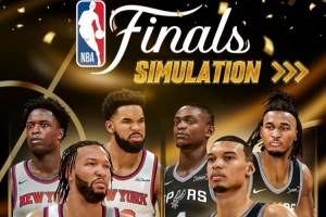 NBA2K模拟赛总决赛：马刺以4-2战胜对手夺冠，文班亚马荣获最有价值球员称号