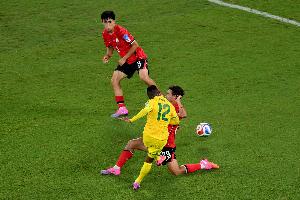 实时降至小组第三！韩国1-0落后南非！南非升至小组第二