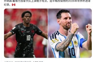 与梅西同美❗️加拿大戴维v卡塔尔上演帽子戏法，杀疯了