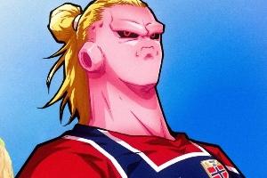 今日趣图：哈哈，哈兰德晋级世界杯8强啦！