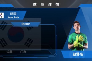 韩国门将赵贤祐集锦：擅于近战扑救的敏捷型门将 赛场经验十足