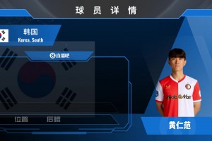 韩国中场黄仁范集锦：传球视野一级棒 灵活多变的中场多面手