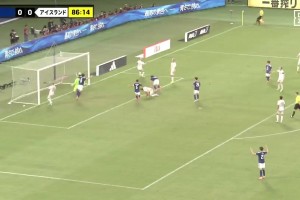 日本越来越强了❗️小川航基头球破门，日本1-0领先冰岛