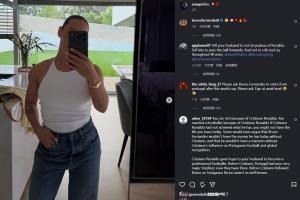 B费老婆社交媒体同样被热议：要求你丈夫为C罗输送球！请尊重足球历史最佳